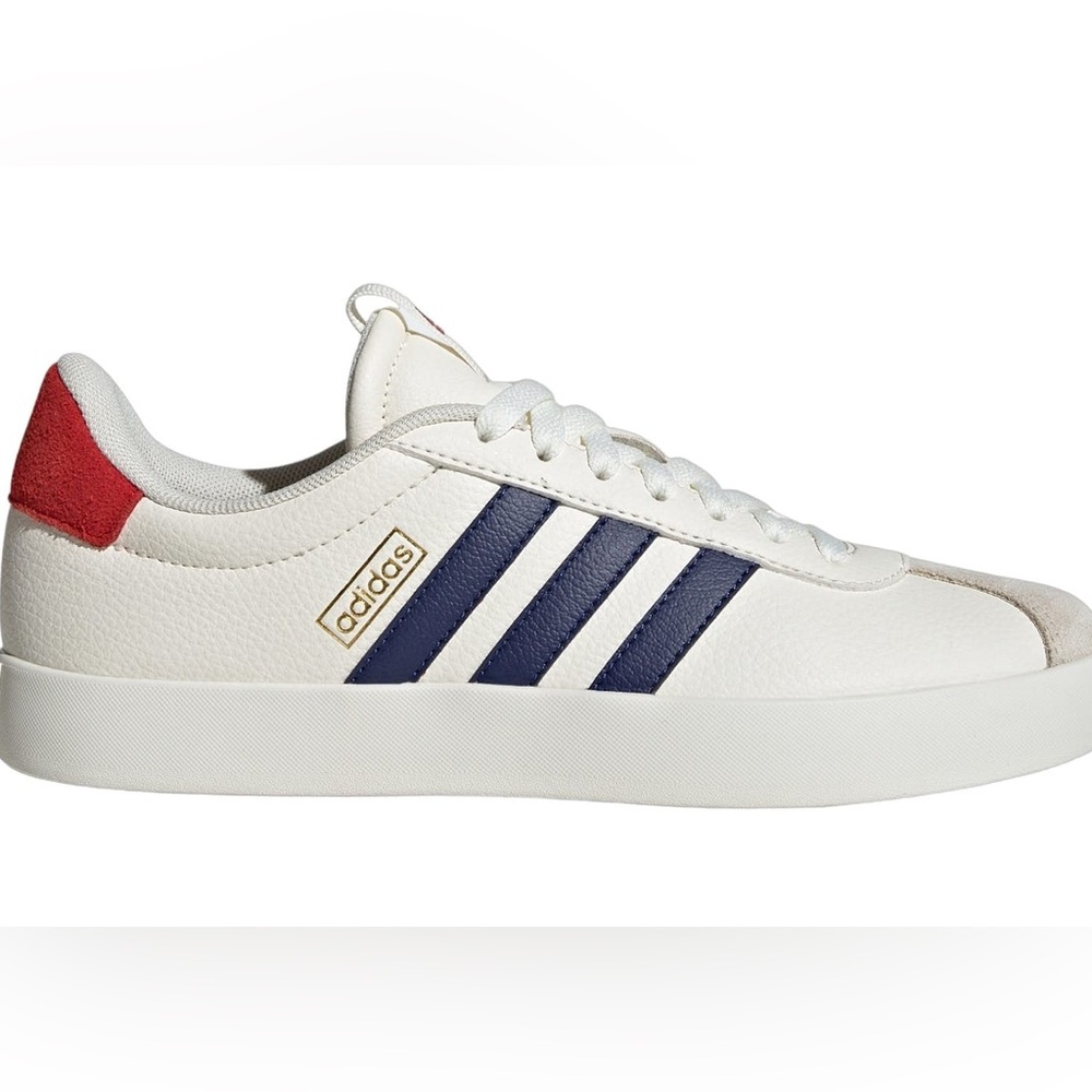 Adidas V1 Court Tennis Shoes Sneakers white navy blue red